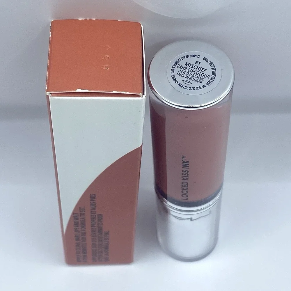 MAC LOCKED KISS INK 61 Mischief 24HR LIPCOLOUR LIQUID LIPSTICK NIB Full Size